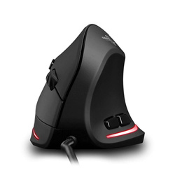 Pionowa myszka ergonomiczna wertykalna podświetlana LED USB Zelotes T20
