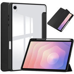Etui Clear Pencil do Samsung Galaxy Tab S11 11 SM SMX736 z klapką, czarne - ochronne