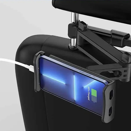 Uchwyt samochodowy na zagłówek 360° do tabletu telefonu na telefon tablet, czarny