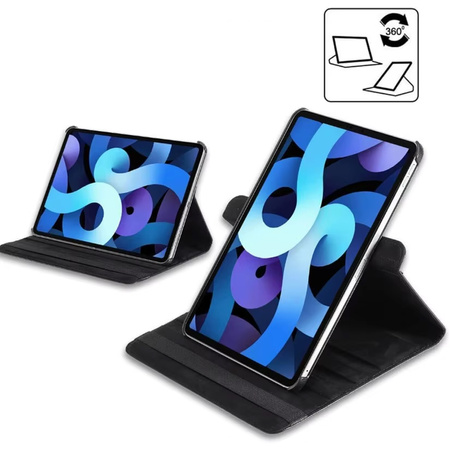Etui OBROTOWE do iPad 10.9 2022 Gen. 10/ iPad 11 2025 A16 Gen. 11 podstawka, czarne