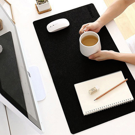 Mata na biurko podkładka pod mysz duża Strado 90x45 (Czarna)