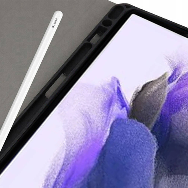 Etui z klawiaturą do Samsung Galaxy Tab S7 / S7 Plus, czarne - ochronne z podstawką