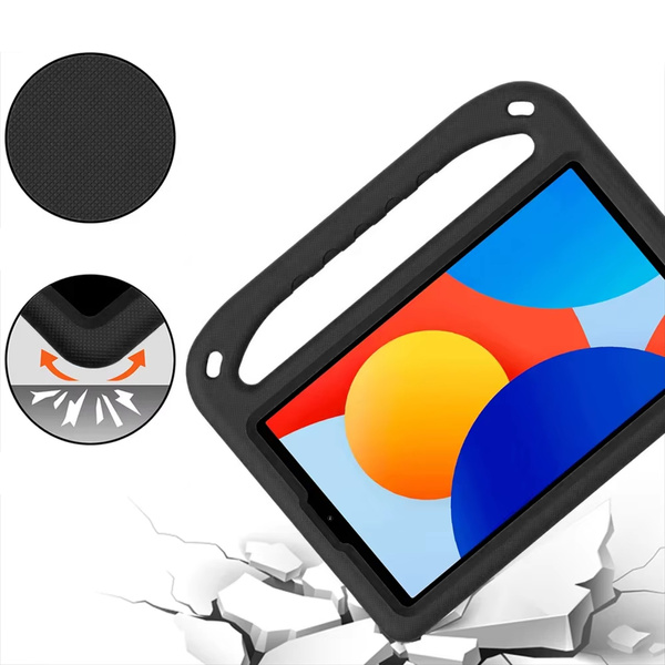 Etui pancerne FunColor do Xiaomi Redmi Pad SE 8.7 2024, czarne - ochronne z podstawką