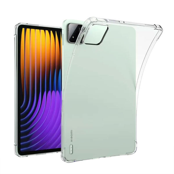 Etui Silikonowe do Xiaomi Pad 7 / Pad 7 Pro 11.2 / Xiaomi Pad 7 Pro, przezroczyste - ochronne z podstawką