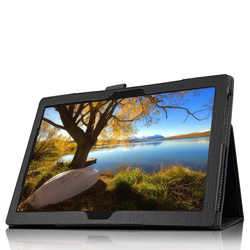 Etui Slim z klapką do Lenovo Tab M10 10.1 2022 3 Gen / 3rd Gen, czarne - ochronne z podstawką