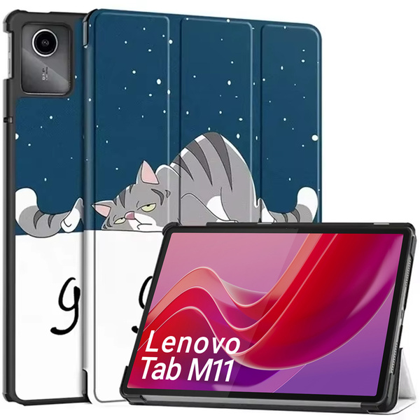 Etui Graficzne do Lenovo Tab M11 10.95 11 - ochronne z podstawką, dostęp do portów i przycisków