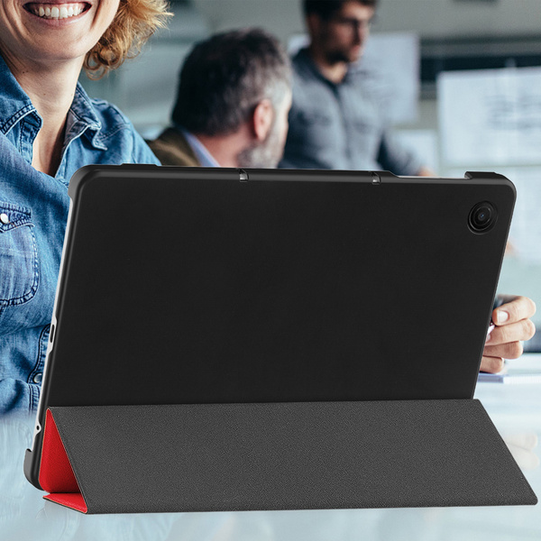 Etui Smart do T-Mobile T Tablet 2 10.1 5G 2025 z klapką, czerwone - ochronne z podstawką