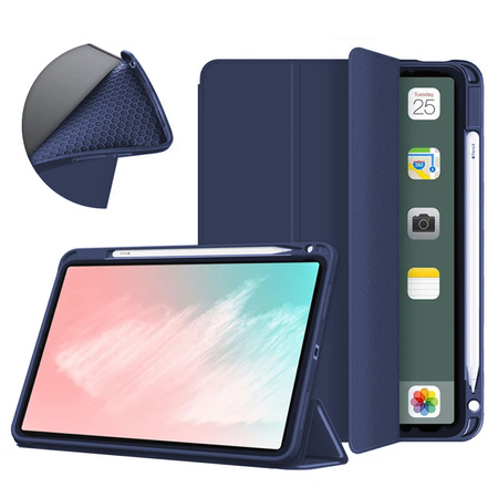 Etui Smart Pencil do Apple Pad 10 10.9 2022 / 11 A16 2025 , granatowe - ochronne, miejsce na rysik