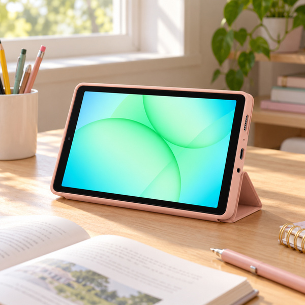 Etui Smart do Galaxy Tab A11 X135/X133 A9 SM-X115/SM-X110 z klapką - różowe