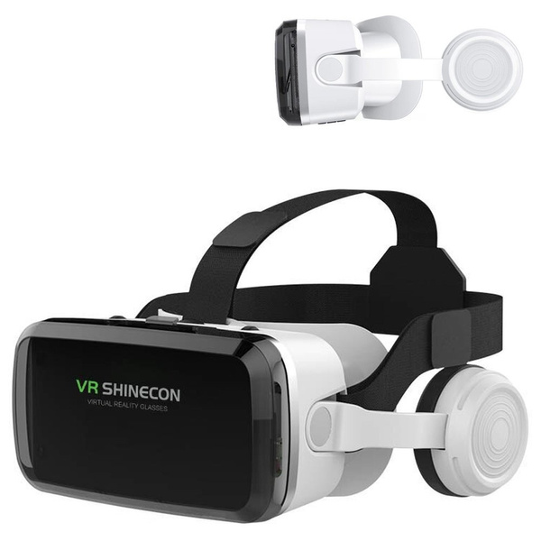 Okulary gogle VR 3D 360 Shinecon G04BS ze słuchawkami - do smartfona