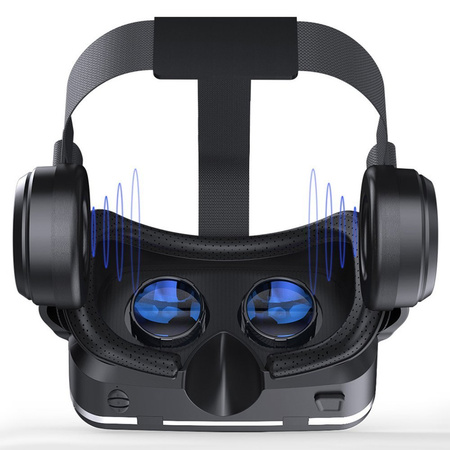 Zestaw Okulary gogle 3D Shinecon VR 10 2019 + Słuchawki + Gamepad - do smartfona