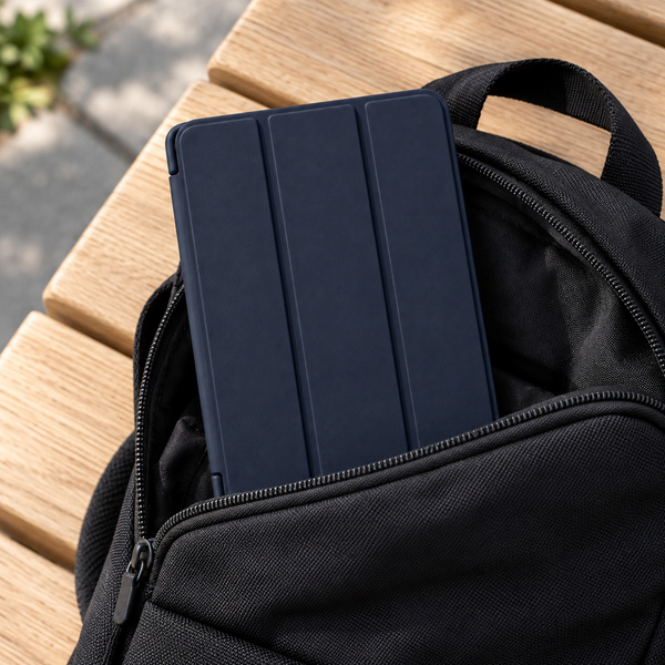 Etui Smart do Galaxy Tab A11 X135/X133 A9 SM-X115/SM-X110 z klapką - granatowe