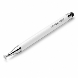 Precyzyjny rysik stylus pen do tabletu telefonu, dwustronny, biały