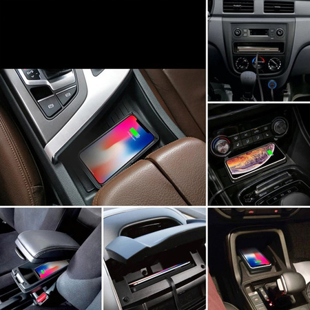 Bezprzewodowa ładowarka indukcyjna pad mata dokująca do samochodu SZYBKA