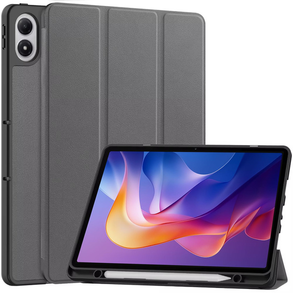 Etui z uchwytem na rysik do Redmi Pad 2 11 2025, ochronne, szare