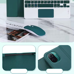 Etui z klawiaturą do Xiaomi Pad 7 / Pad 7 Pro 11.2 na rysik / Xiaomi Pad 7 Pro, zielone - ochronne z podstawką
