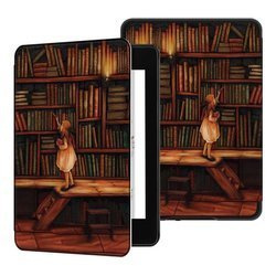 Etui graficzne Smart Case do Kindle Paperwhite 1/ 2/ 3 (Library Girl)