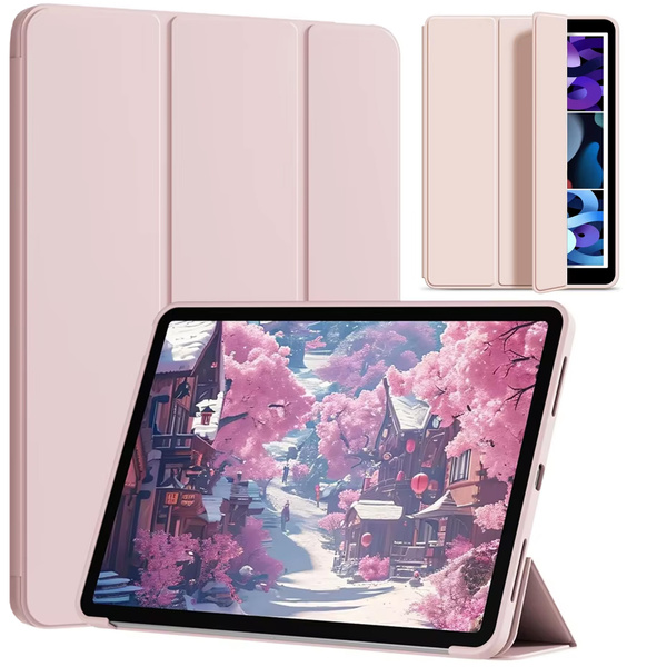 Etui Smart Case do Redmi Pad SE 8.7 2024, różowe - ochronne z podstawką, dostęp do portów i przycisków