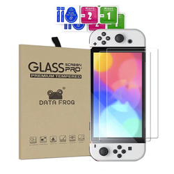 Szkło hartowane do Nintendo Switch Oled zestaw - ochrona ekranu 9H, pełne pokrycie, oleofobowe