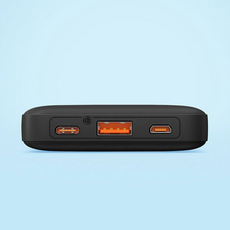 powerbank Baseus Airpow 20W 10000mAh z kablem Baseus Simple Series USB-A USB-C 30 cm, czarny