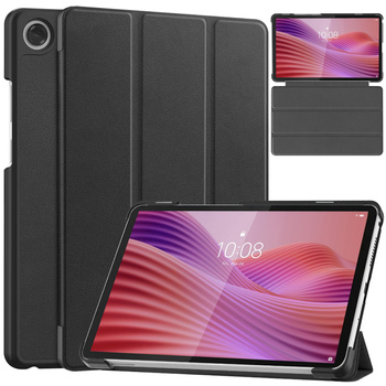 Etui Smart do Lenovo Tab One 8.7 2025 TB305FU TB305XU, ochronne z podstawką - czarne