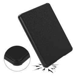 Etui do Kindle Paperwhite 1 2 3, czarne - ochronne z podstawką, dostęp do portów i przycisków