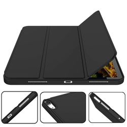 Etui Smart Pencil do iPad Air 11 M3 2025 Gen. 7 / M2 2024 Gen. 6, czarne - ochronne z podstawką