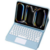 Bluetooth touchpad keyboard case for iPad Pro 13 Gen5 (Blue)