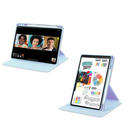 Etui Obrotowe Clear do Lenovo Idea Tab 11 2025, niebieskie - ochronne z podstawką