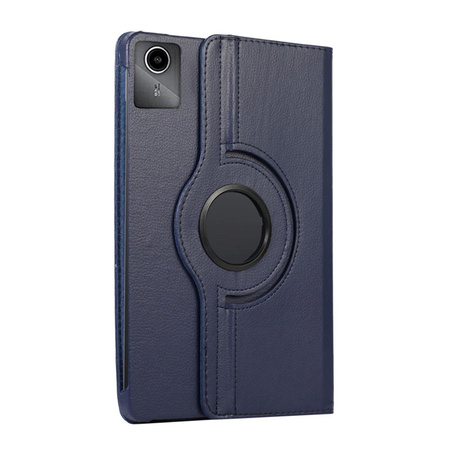 Etui Obrotowe 360 do Lenovo Tab M11 10.95, granatowe - ochronne z podstawką, dostęp do portów i przycisków
