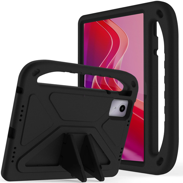 Etui Pancerne z uchwytem do Lenovo Tab M11 10.95 / Tab M11, czarne - ochronne z podstawką