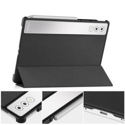 Etui Smart do Lenovo Yoga Tab Plus 12.7 2025 z klapką / Lenovo Idea Tab, czarne - ochronne z podstawką