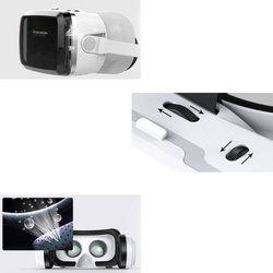 Okulary gogle VR 3D 360 Shinecon G04BS ze słuchawkami - do smartfona