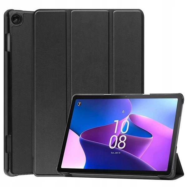 Etui Smart do Lenovo Tab M10 10.1 2022 3 Gen / 3rd Gen, czarne - ochronne z podstawką