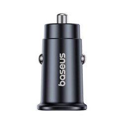 Ładowarka samochodowa do tabletu i telefonu Baseus GoTrip 2 x USB-C 30W, czarna