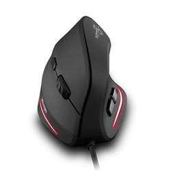 Pionowa myszka ergonomiczna wertykalna podświetlana LED USB Zelotes T20