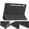 Etui Smart Case do Lenovo Tab P12 12 / Tab P12 TB370, czarne - ochronne z podstawką, dostęp do portów i przycisków