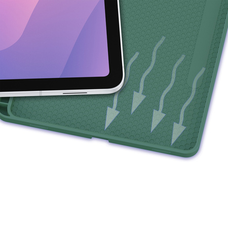 Etui Smart Pencil do Samsung Galaxy Tab S11 11 SM SMX736 z klapką, zielone - ochronne