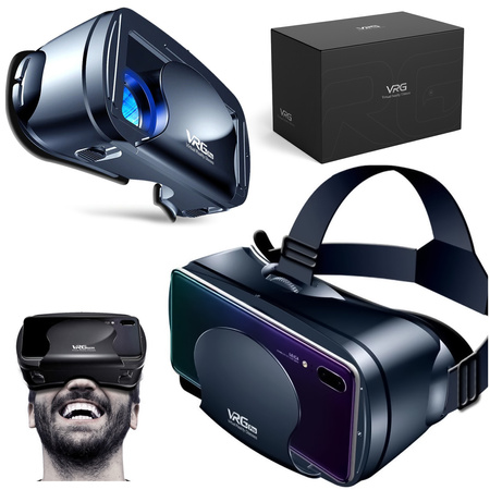 Okulary VR do wirtualnej rzeczywistości gogle 3D VRG PRO do smartfona do 7"