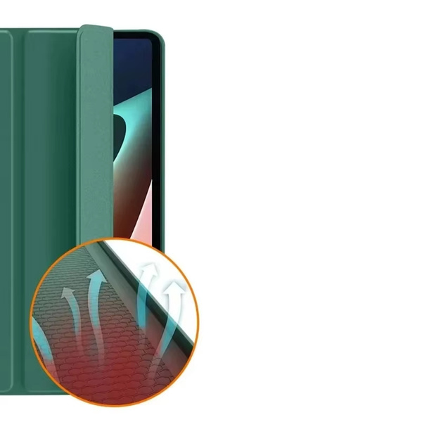 Etui Smart do Lenovo Idea Tab Pro / Pro MT 2025, zielone - ochronne z podstawką, dostęp do portów i przycisków