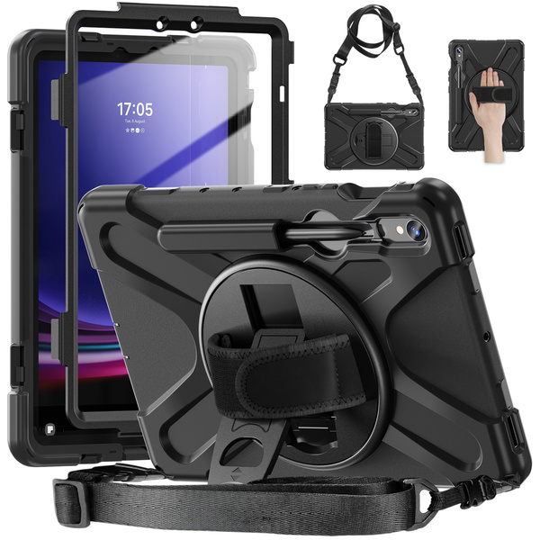 Etui pancerne Shockproof z uchwytem do Samsung Galaxy Tab S9 / S9 S10 / S7 - ochronne