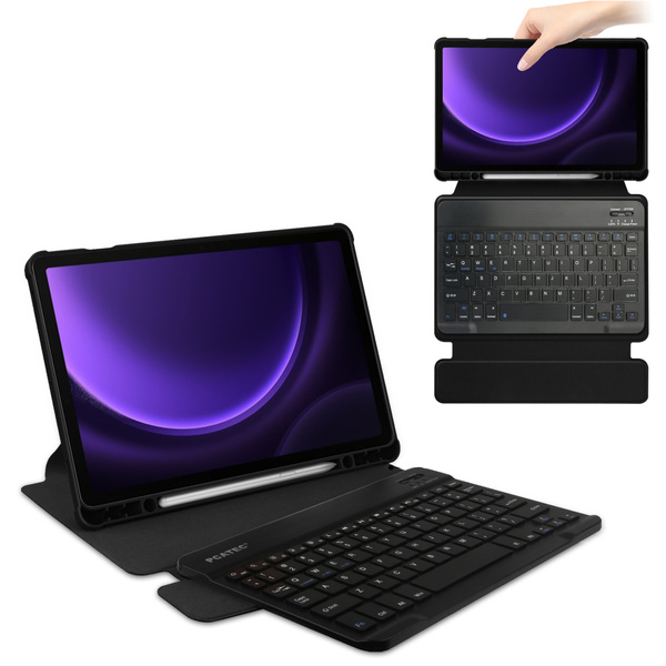 Etui 360 z klawiaturą do Samsung Galaxy Tab S9 / S10 FE 10.9 na Rysik / Samsung Galaxy Tab S10 - ochronne