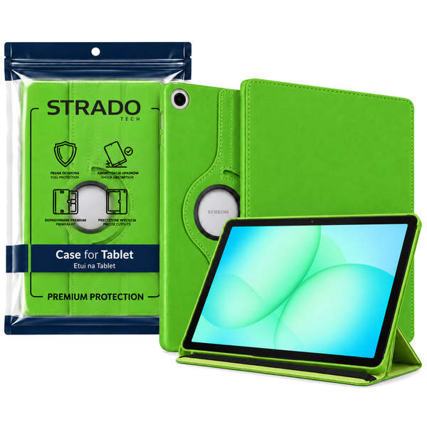 Etui obrotowe do Galaxy Tab A11+ 2025 X236/X235/X230 A9+ SM-X216/X215/X210 - zielone