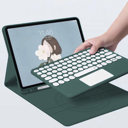 Etui z klawiaturą do Apple iPad Air 11 6 Gen M2 2024 / 7 Gen M3 2025 / iPad Air 11 Gen. 6 A2902, zielone - ochronne