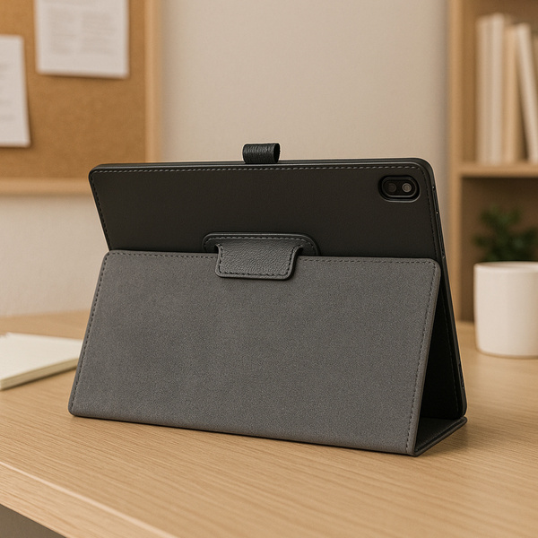 Etui Slim z klapką do Lenovo Tab M10 10.1 2022 3 Gen / 3rd Gen, czarne - ochronne z podstawką