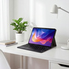Etui z klawiaturą Bluetooth do Redmi Pad 2 11 2025, czarne - ochronne z podstawką, dostęp do portów i przycisków