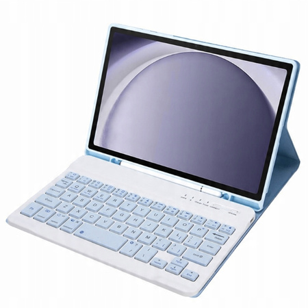 Etui z klawiaturą Bluetooth do Samsung Galaxy Tab A9 8.7 CFX110 (Niebieskie)