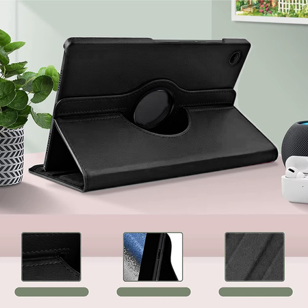 Etui Obrotowe 360 do Lenovo Tab M10 10.1 2022 3 Gen / Tab M10 Plus 2022 3-generacja, czarne - ochronne z podstawką