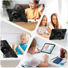 Etui do Samsung Galaxy Tab S10 FE Plus / S10 FE+ 13.1 Pancerne z szybką, uchwytem i paskiem