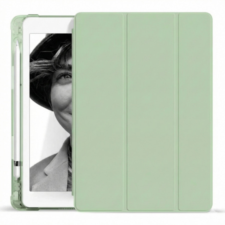 Etui Crystal do Apple iPad 10.9 10 2022 / iPad 11 A16 2025 Gen 10 11, zielone - ochronne z podstawką